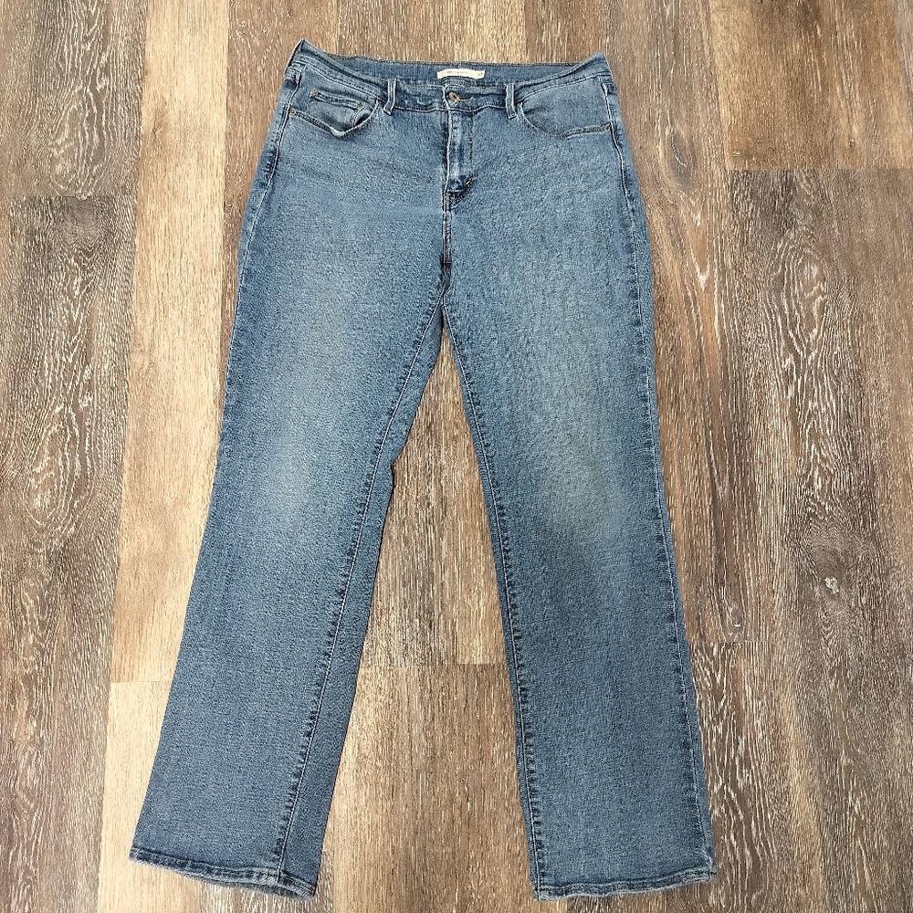 Levis Classic 505 Straight Women's Jeans Size 12 Relaxed Fit Med Wash